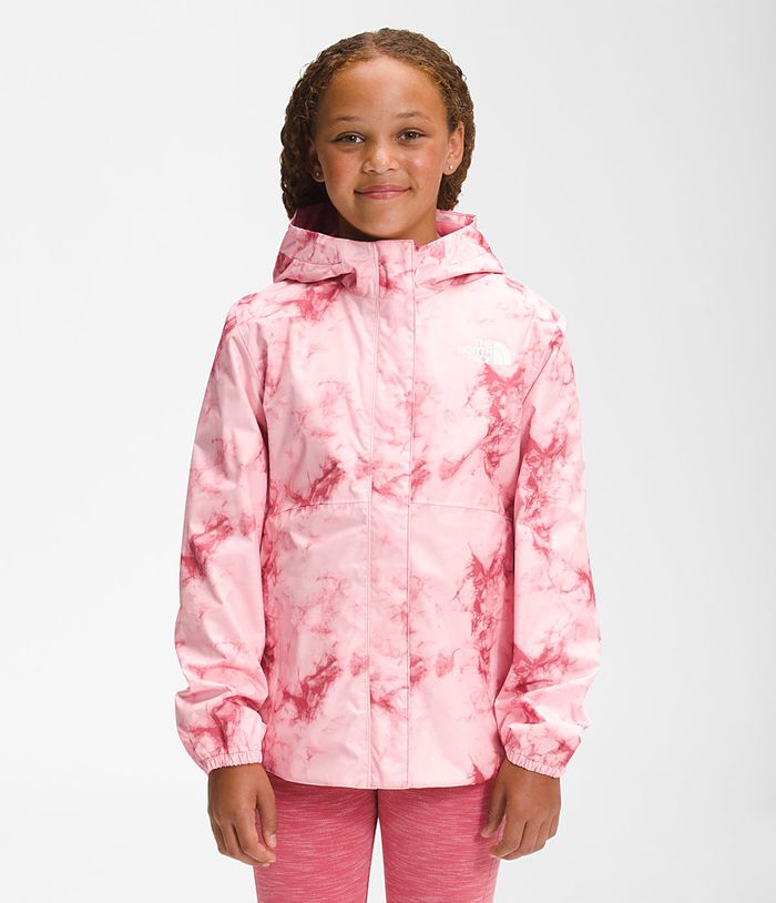 The North Face Jacket Printed Antora Rain Pink - Girls - Thailand VTZPE-8750